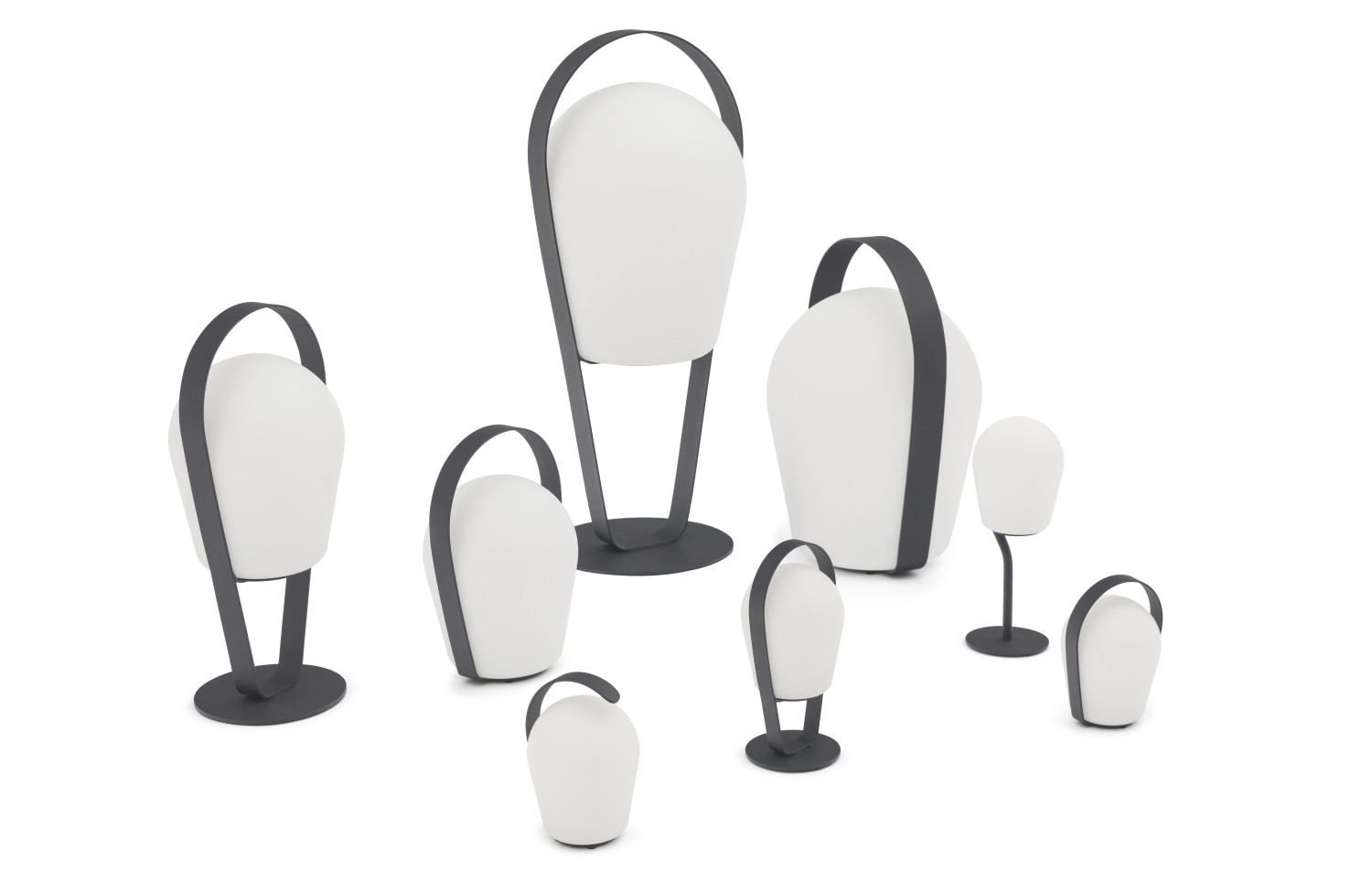 Lampa uliczna (ładowana przez USB wys. 43,5 cm LAGOM BOB LARGE Lm 20L-G /anthracite