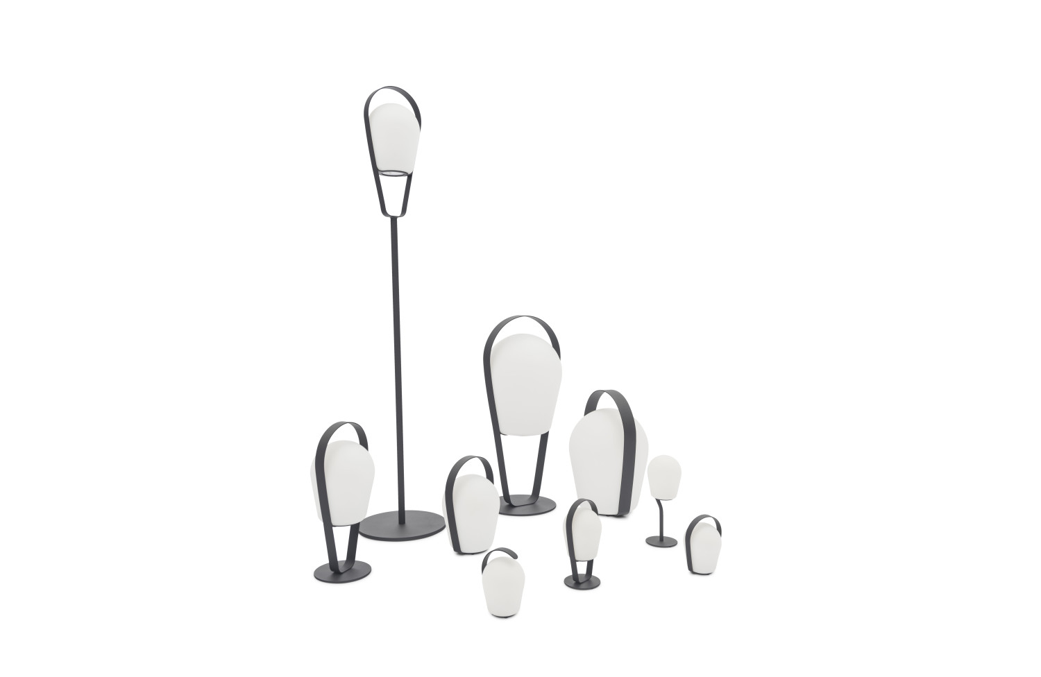 Lampa uliczna (ładowana przez USB) wys. 72 cm LAGOM BOB XL Lm 21XL-G / ANTHRACITE