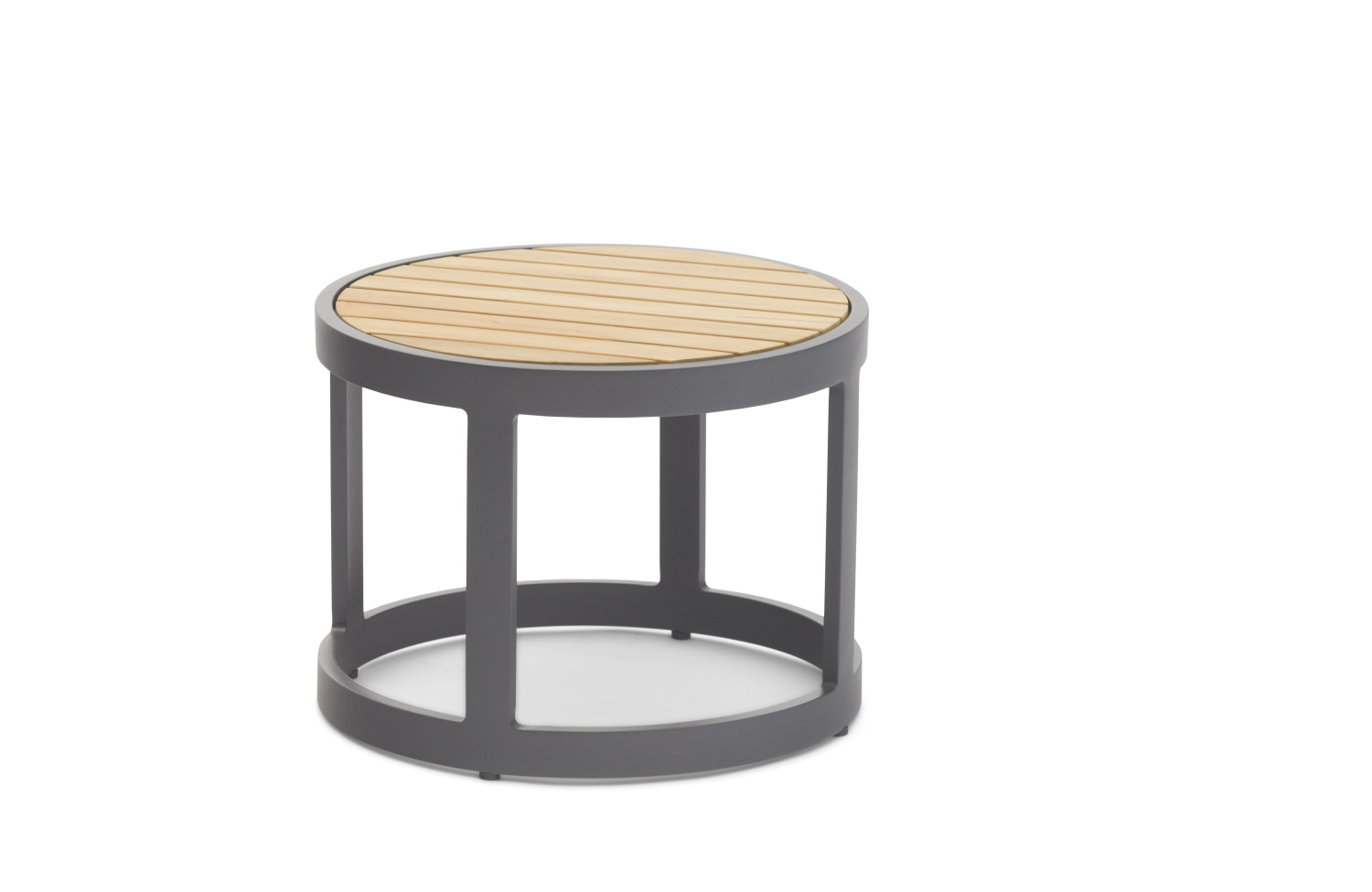 Zestaw 2 otoman (z poduszkami) + stolik LAGOM TOTEM-3 Lm 14G / ANTHRACITE