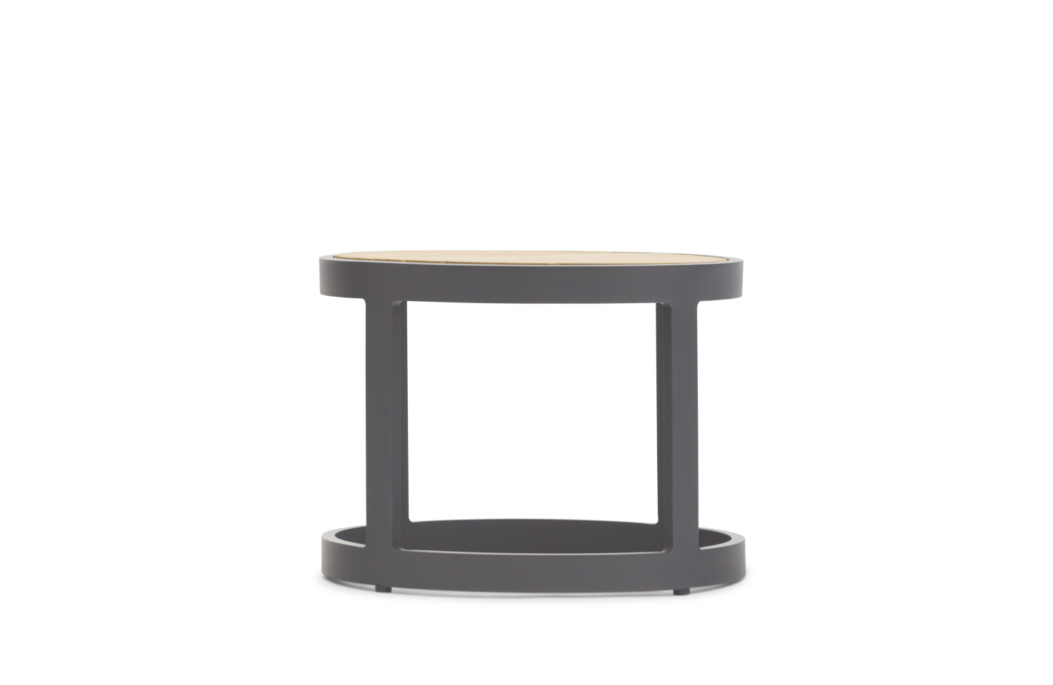 Zestaw 2 otoman (z poduszkami) + stolik LAGOM TOTEM-3 Lm 14G / ANTHRACITE