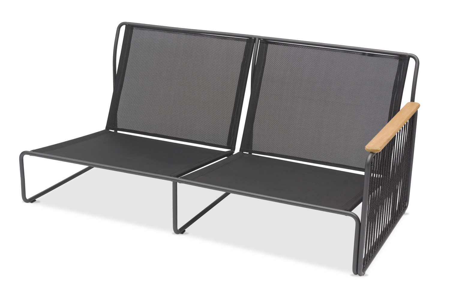 Sofa 2-osobowa z LEWYM podłokietnikiem (z poduszkami) LAGOM RIVA Lm 52G / ANTHRACITE