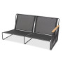 Sofa 2-osobowa z LEWYM podłokietnikiem (z poduszkami) LAGOM RIVA Lm 52G / ANTHRACITE