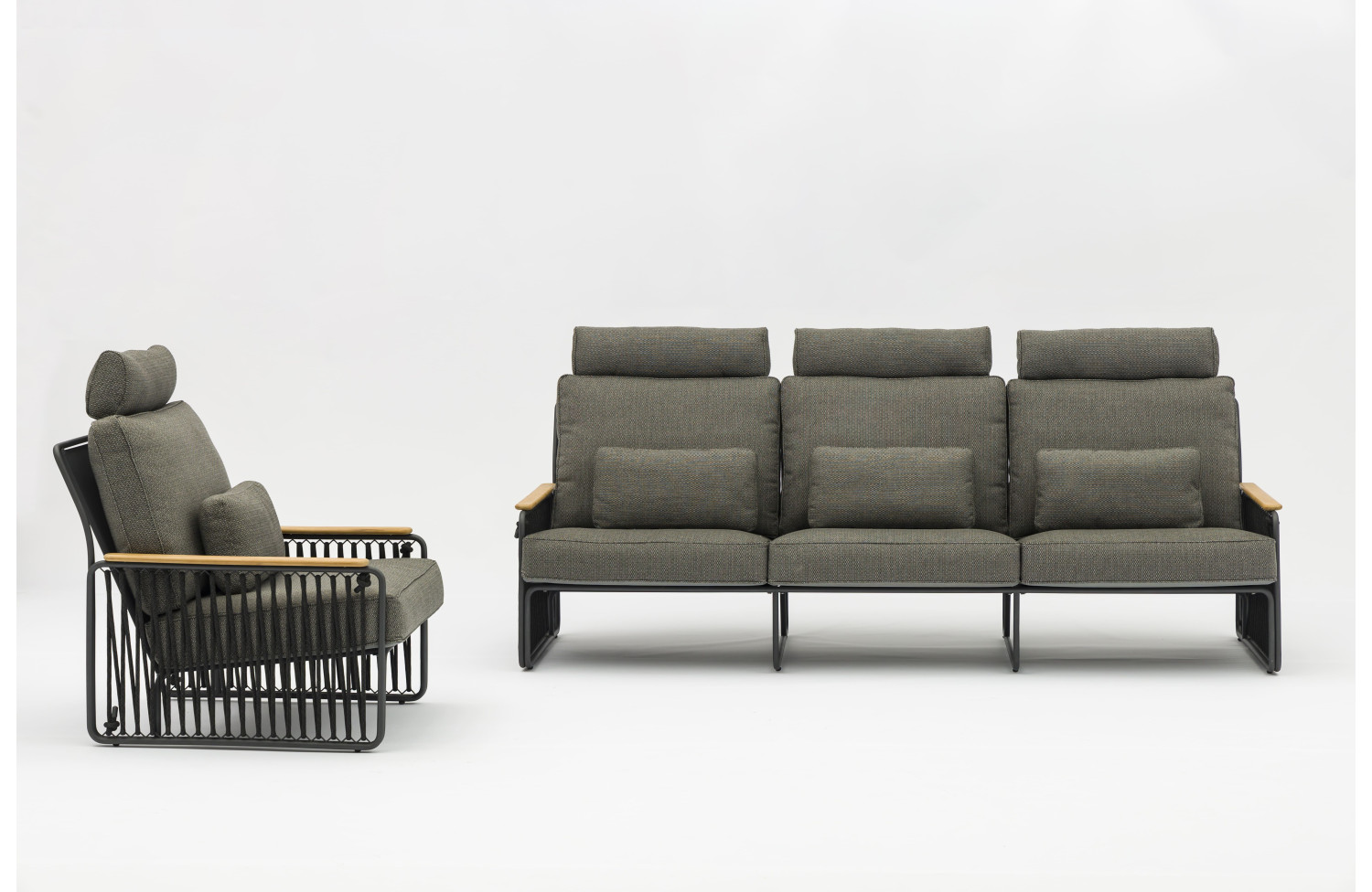 Część srodkowa (z poduszkami) / antracite LAGOM RIVA Lm 54G / ANTHRACITE