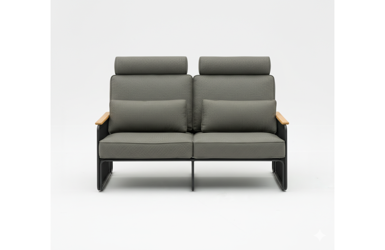 Sofa 2-osobowa (z poduszkami) LAGOM RIVA Lm 47G / ANTHRACITE