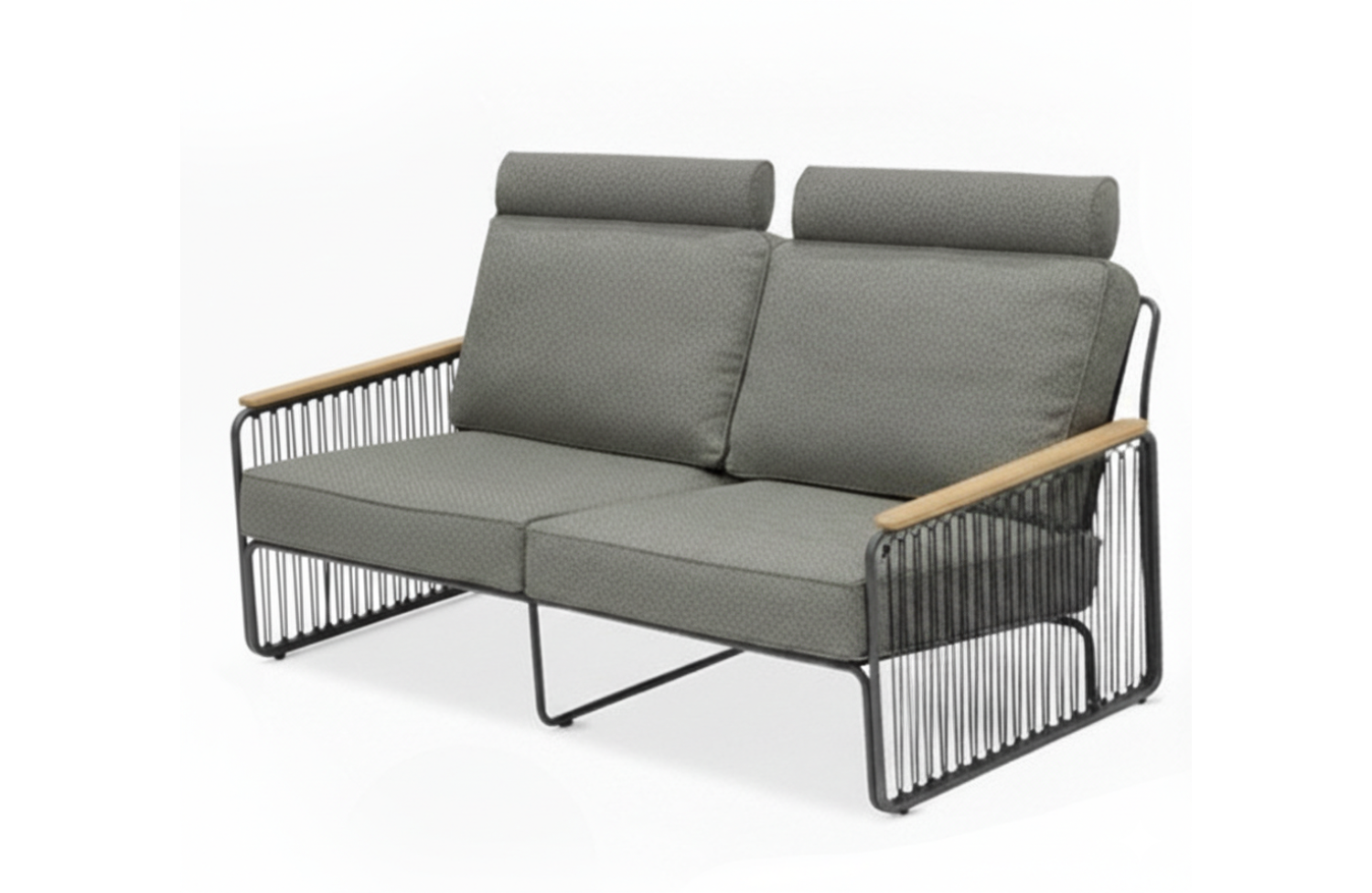 Sofa 2-osobowa (z poduszkami) LAGOM RIVA Lm 47G / ANTHRACITE