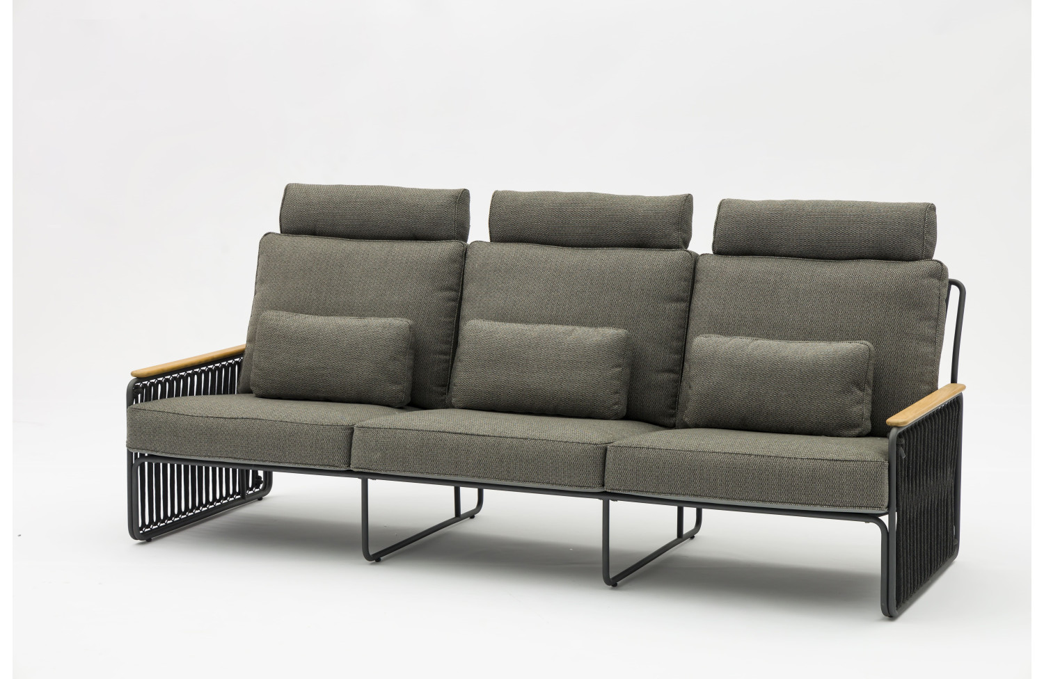 Sofa 3-osobowa (z poduszkami) LAGOM RIVA Lm 48G / ANTHRACITE