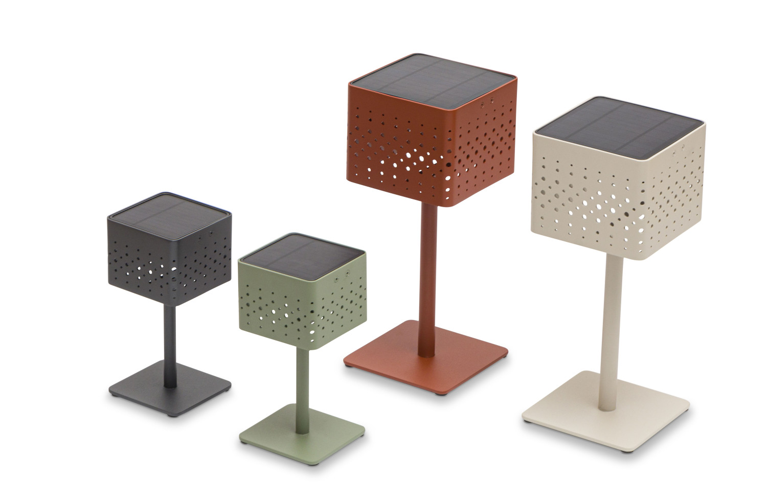 Lampa uliczna solarna (ładowana energią słoneczną) wys. 34.6 cm LAGOM BEAM HIGH Lm 63T / taupe