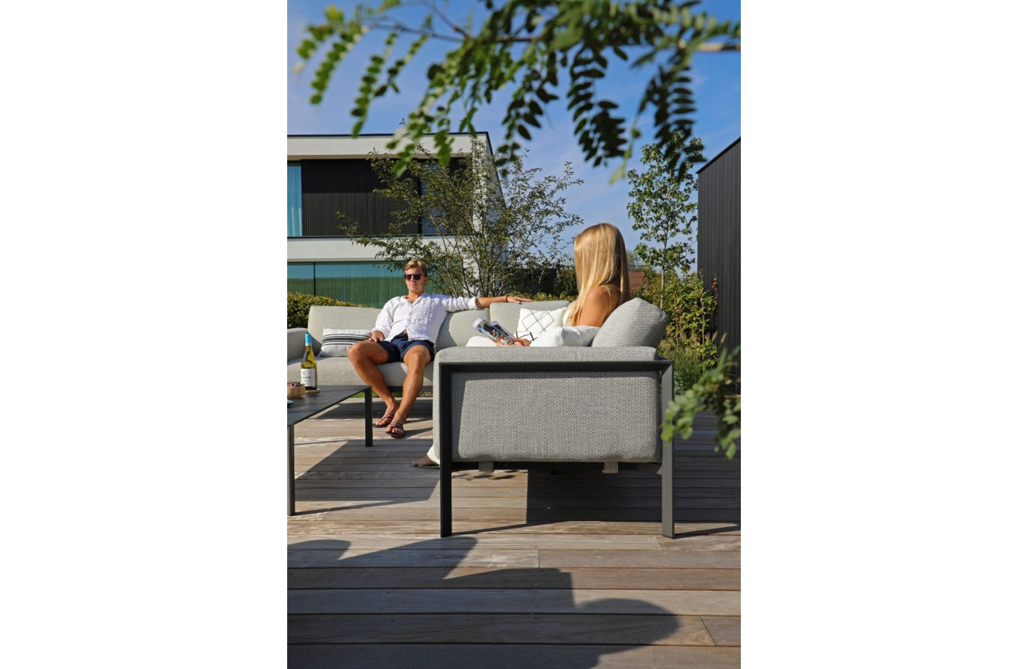 Fotel (z poduszkami) LAGOM REEF Lm 57G / ANTHRACITE