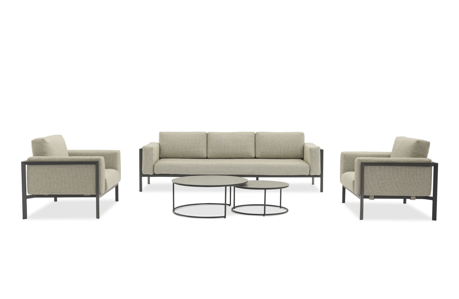 Sofa 2-osobowa (z poduszkami) LAGOM REEF Lm 58G / ANTHRACITE