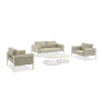 Sofa 3-osobowa poduszkami) LAGOM REEF Lm 59T / TAUPE