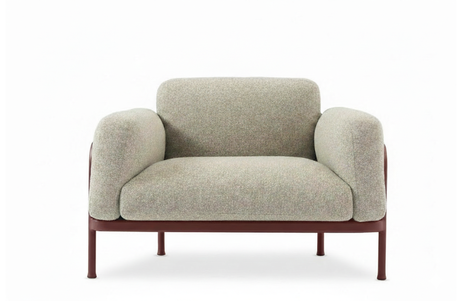 Fotel (z poduszkami) LAGOM CORAL Lm 68R / BURGUNDY