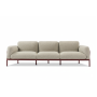 Sofa 3-osobowa (z poduszkami) LAGOM CORAL Lm 69R / BURGUNDY
