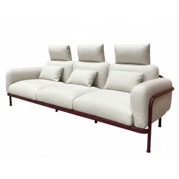 Sofa 3-osobowa (z poduszkami) LAGOM CORAL Lm 69R / BURGUNDY