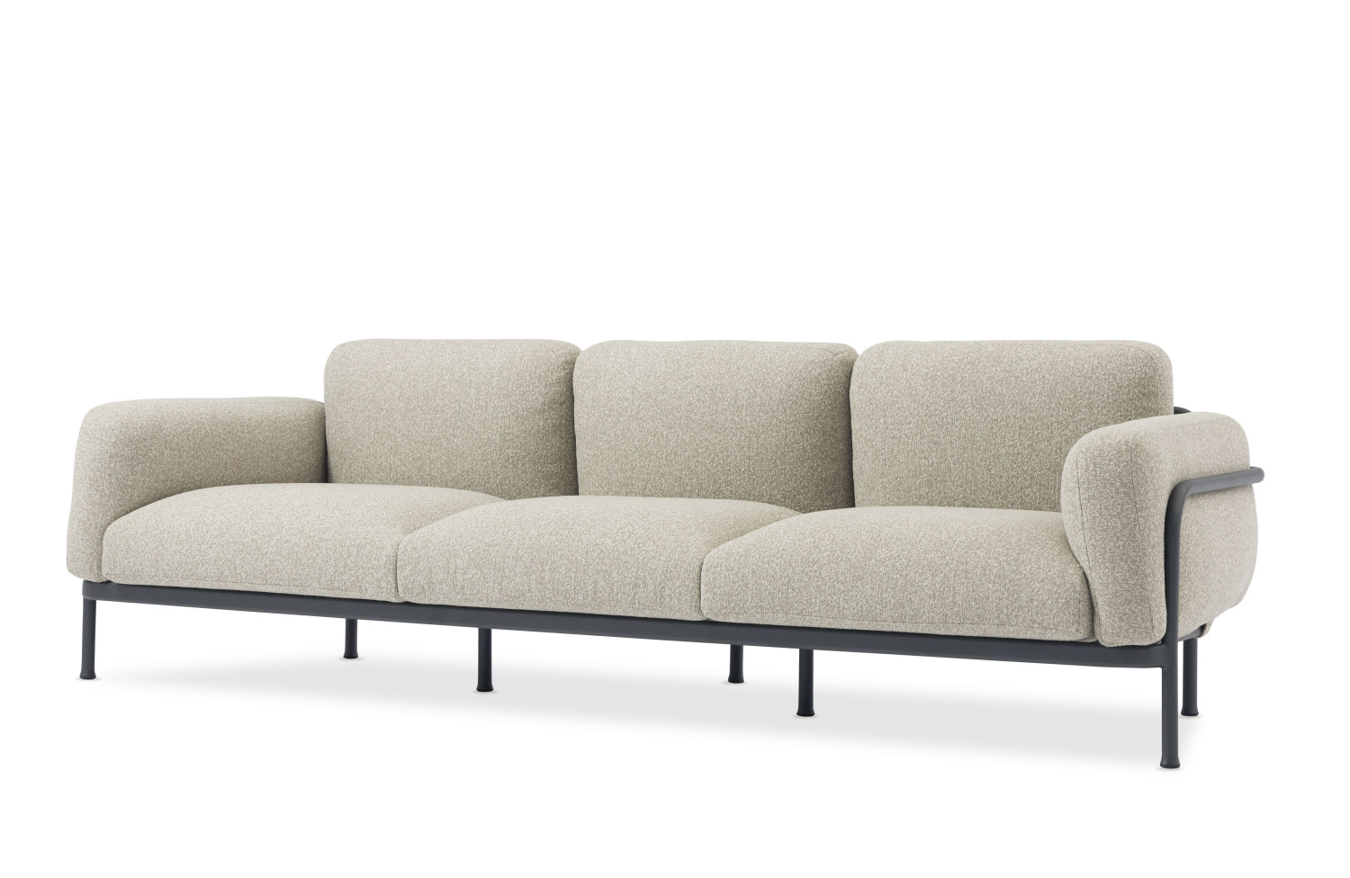 Sofa 3-osobowa (z poduszkami) LAGOM CORAL Lm 69R / BURGUNDY