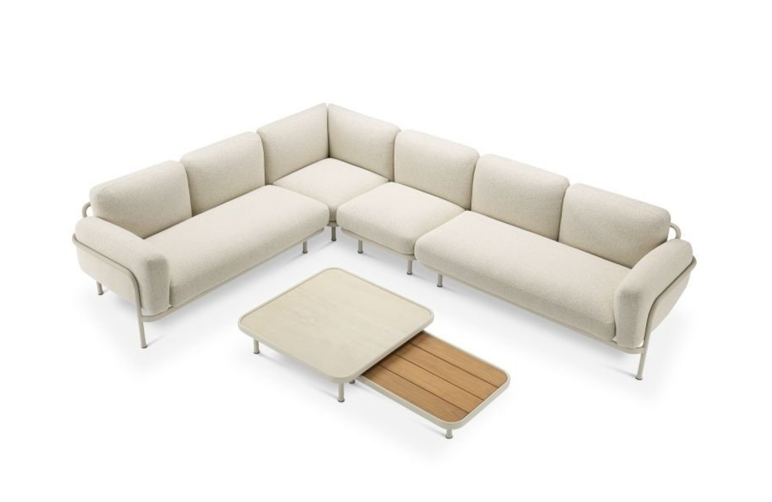 Sofa 2-osobowa z LEWYM podłokietnikiem (z poduszkami) LAGOM CORAL Lm 70R / BURGUNDY