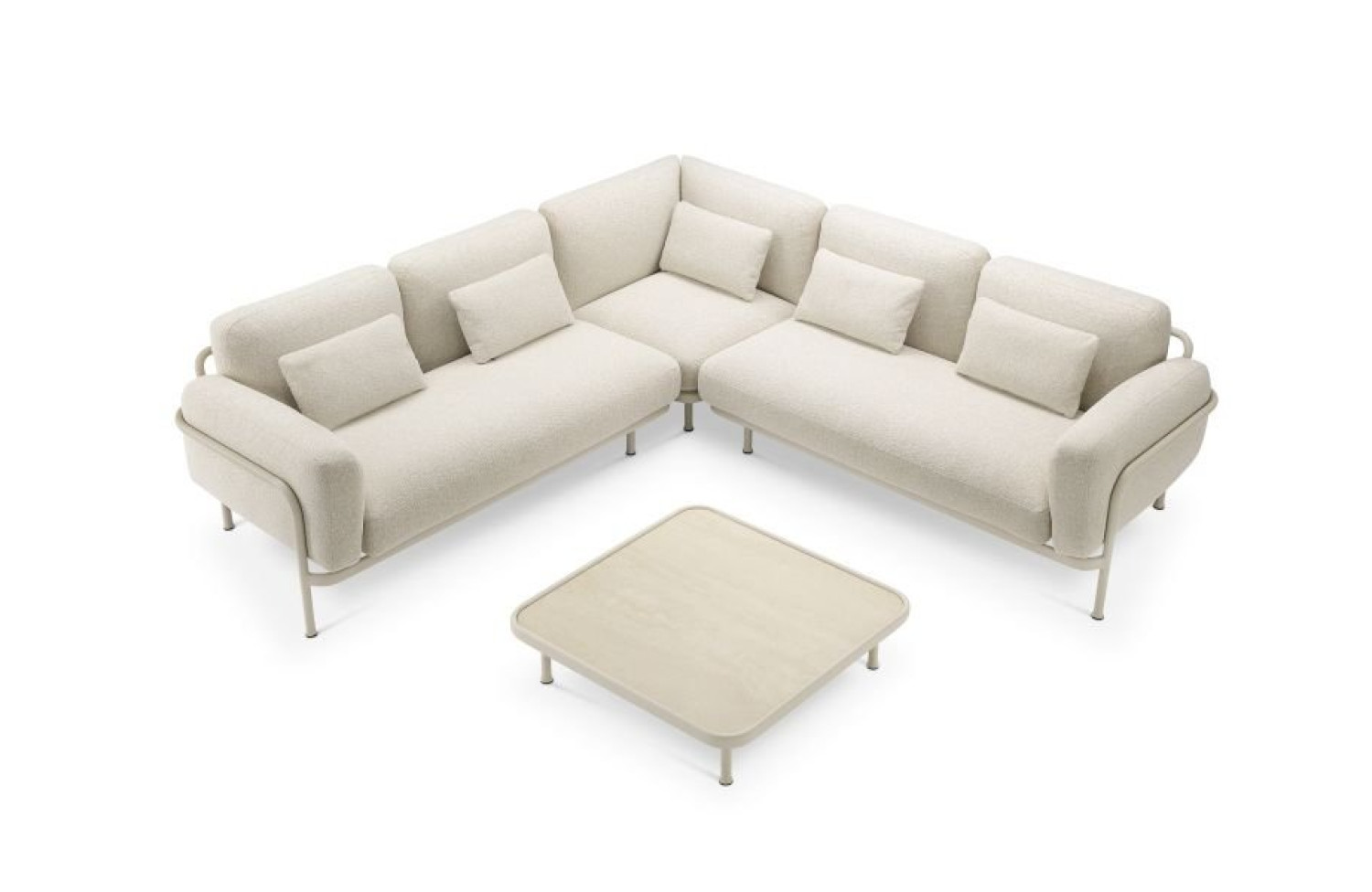 Sofa 2-osobowa z LEWYM podłokietnikiem (z poduszkami) LAGOM CORAL Lm 70R / BURGUNDY