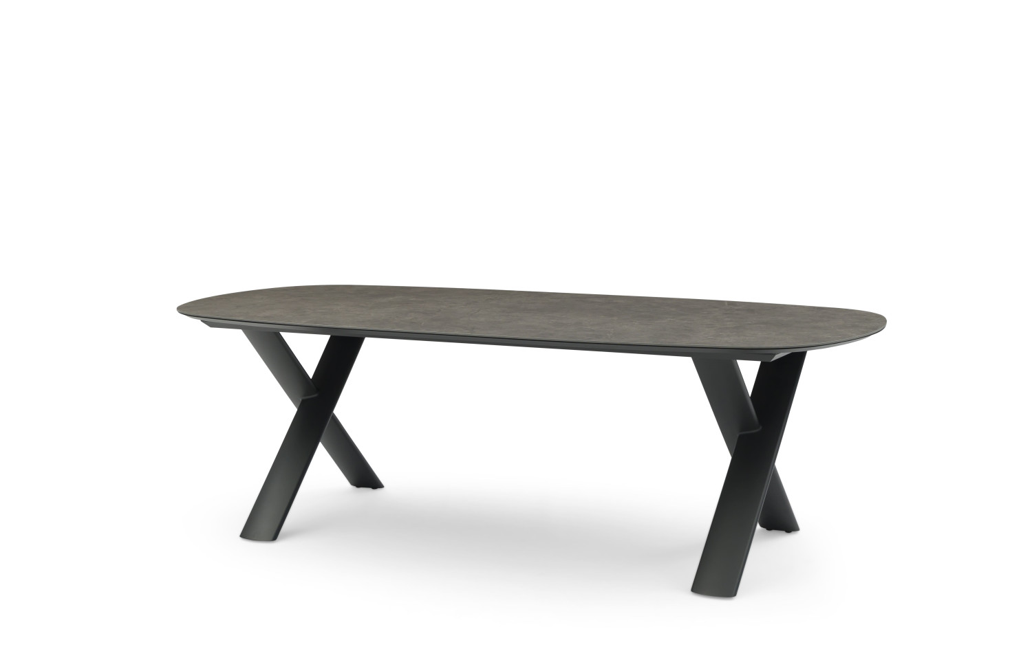 Stół obiadowy owalny (rozkładany 250-310 cm) LAGOM ALBATROS Lm 76G / ANTHRACITE