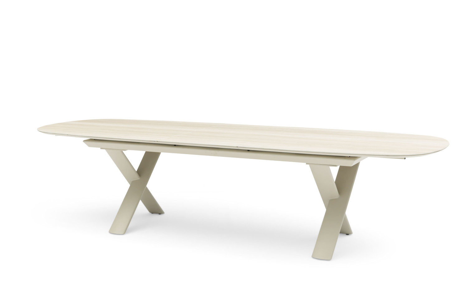 Stół obiadowy owalny rozkładany 250-310 cm LAGOM ALBATROS Lm 76T / TAUPE