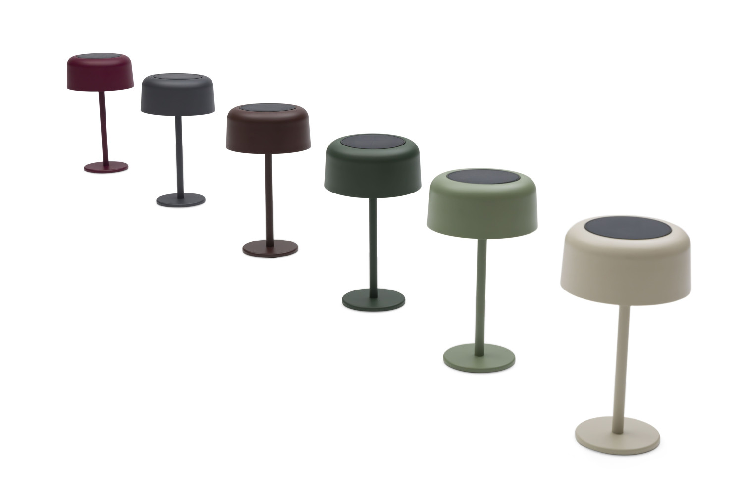 Lampa uliczna solarna (ładowana energią słoneczną) wys. 26.2 cm LAGOM SPARK Lm 77T / taupe