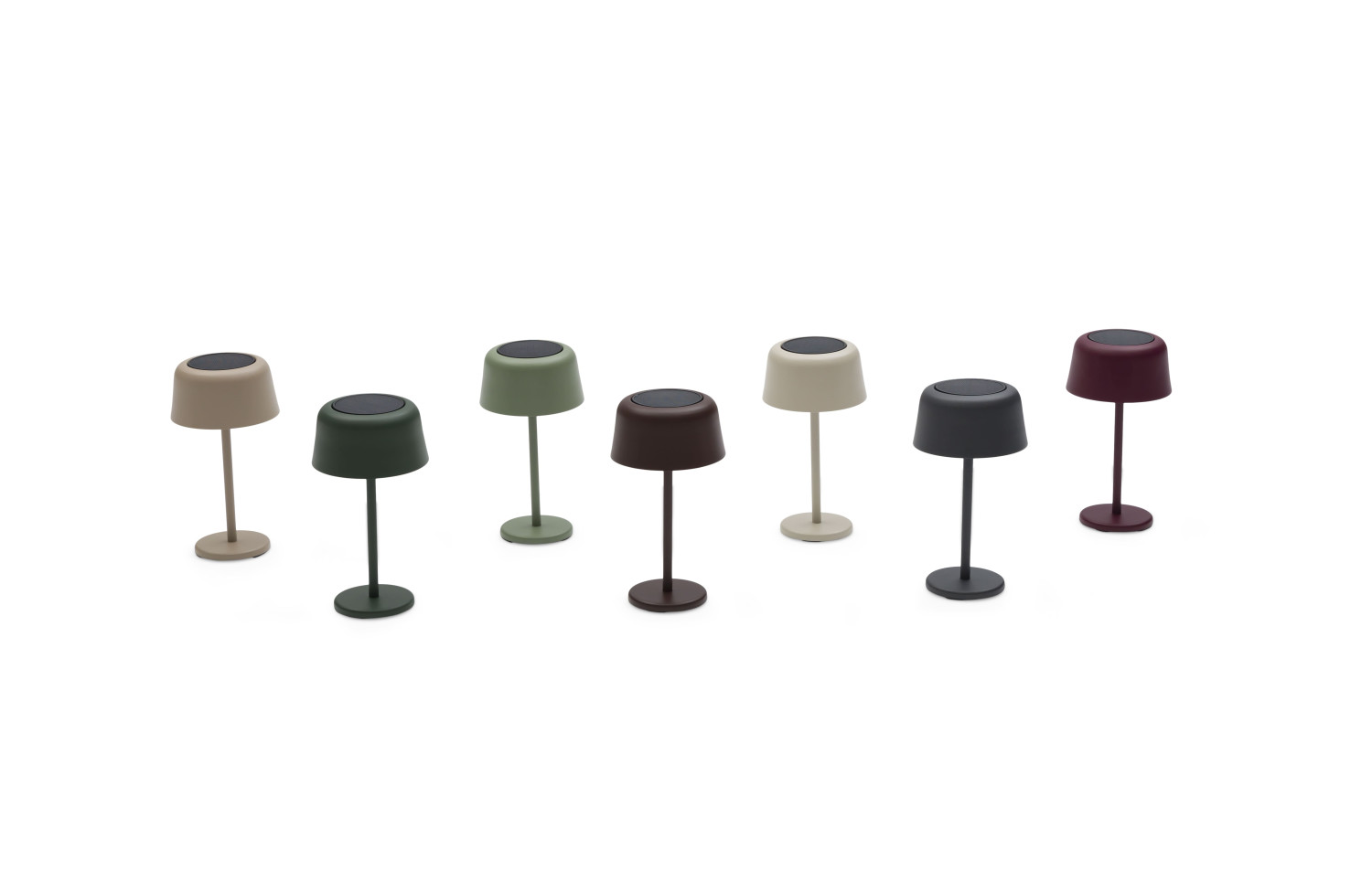 Lampa uliczna solarna (ładowana energią słoneczną) wys. 26.2 cm LAGOM SPARK Lm 77R / BURGUNDY