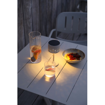 Lampa uliczna solarna (ładowana energią słoneczną) wys,19.5 cm LAGOM BEAM ROUND Lm 78R / BURGUNDY