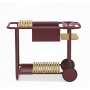 Stół do serwowania na kółkach LAGOM SUNSET Lm 80R / BURGUNDY