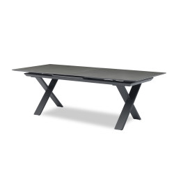 Stół obiadowy prostokątny (rozkładany 180-240 cm) LAGOM ALBATROS Lm 87G / ANTHRACITE