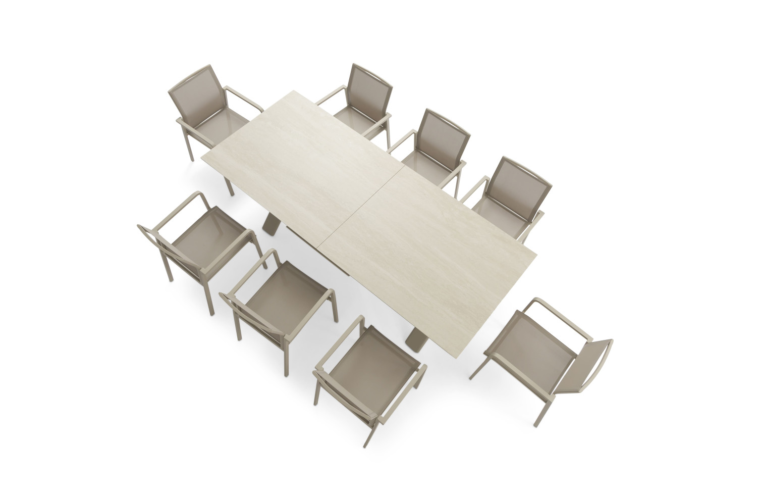 Stół obiadowy prostokątny (rozkładany 180-240 cm) LAGOM ALBATROS Lm 87T / TAUPE