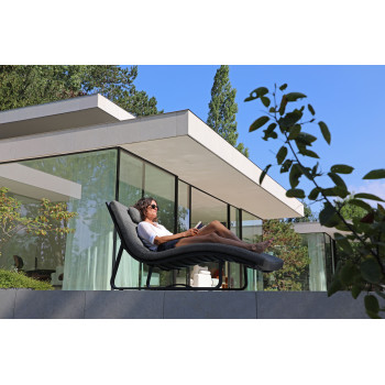 Шезлонг (з подушками) LAGOM FLOW Lm 22G / ANTHRACITE