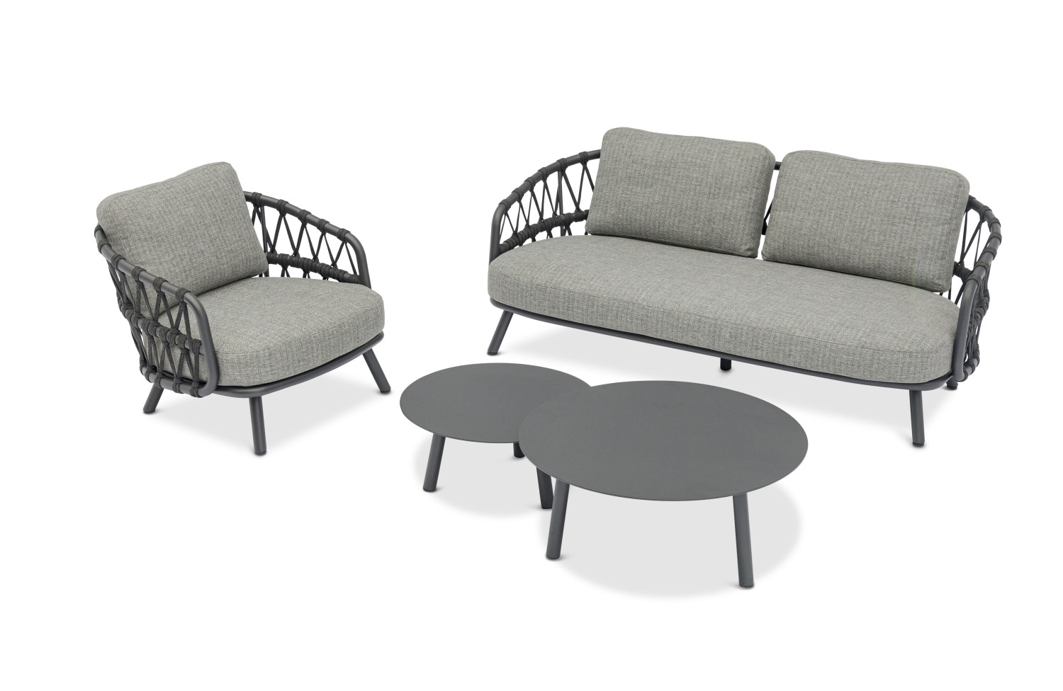 Диван 2-місний (з подушками) LAGOM HARBOUR Lm 23G / ANTHRACITE