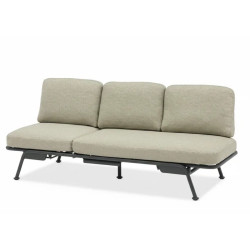 Диван для відпочинку на балконі (з подушками) + чохол (201x82x33cm) LAGOM SUNSET Lm 26G / ANTHRACITE