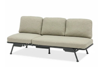 Диван для відпочинку на балконі (з подушками) + чохол (201x82x33cm) LAGOM SUNSET Lm 26G / ANTHRACITE