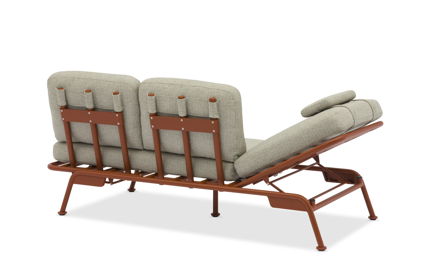 Диван для відпочинку на балконі (з подушками) + чохол (201x82x33cm) LAGOM SUNSET Lm 26G / ANTHRACITE