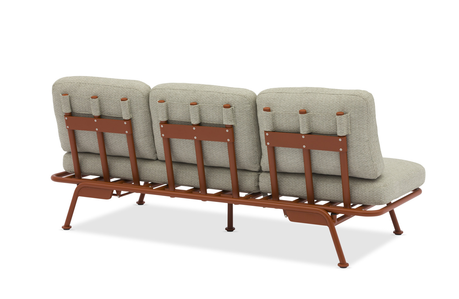 Диван для відпочинку на балконі (з подушками) + чохол (201x82x33cm) LAGOM SUNSET Lm 26G / ANTHRACITE