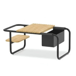 Багатофункціональний кавовий cтолик 83*46 LAGOM SUNSET Lm 27G / ANHTRACITE