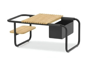 Багатофункціональний кавовий cтолик 83*46 LAGOM SUNSET Lm 27G / ANHTRACITE