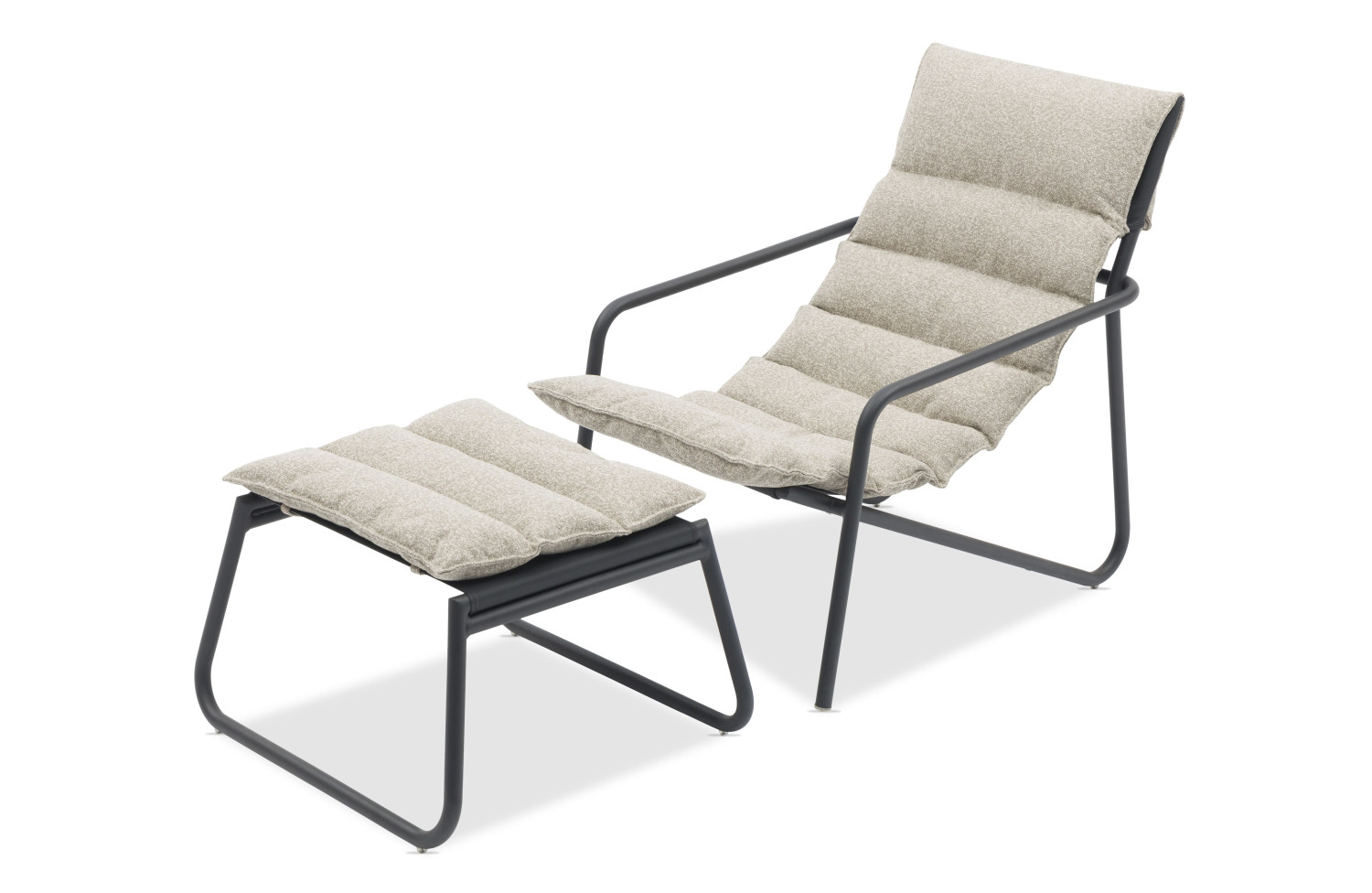 Набір для балкона: Крісло (з подушккою) + пуф (без подушки) LAGOM COAST Lm 29B+30B / DARK TAUPE