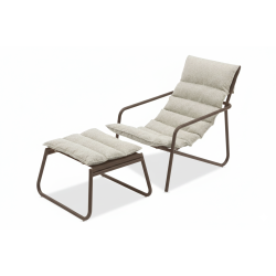 Набір для балкона: Крісло (з подушккою) + пуф (без подушки) LAGOM COAST Lm 29B+30B / DARK TAUPE