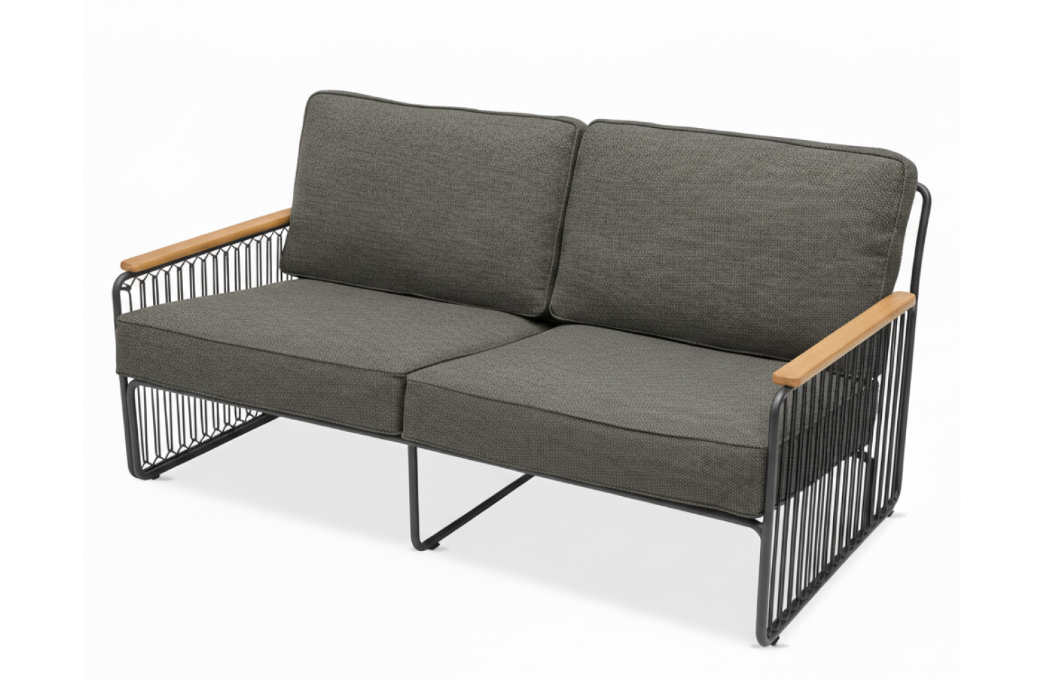 Диван 2-місний (з подушками) LAGOM RIVA Lm 47G / ANTHRACITE