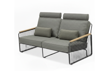 Диван 2-місний (з подушками) LAGOM RIVA Lm 47G / ANTHRACITE