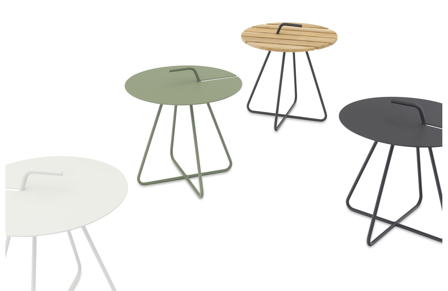 Кутовий Столик круглий (алюм) д.44 LAGOM HOOK Lm 61T / TAUPE