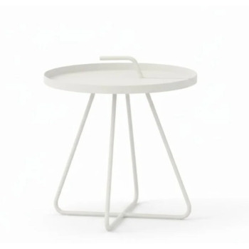 Кутовий cтолик круглий з підносом (алюм) д.44 LAGOM HOOK Lm 62 T / TAUPE