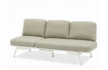 Диван для відпочинку на балконі (з подушками) + чохол (201x82x33cm) LAGOM SUNSET Lm 26T / TAUPE