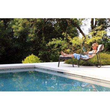 Набір для балкона: Крісло (з подушкою) + пуф (без подушки) / LAGOM COAST Lm 29T+30T / TAUPE