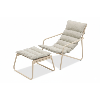 Набір для балкона: Крісло (з подушкою) + пуф (без подушки) / LAGOM COAST Lm 29T+30T / TAUPE