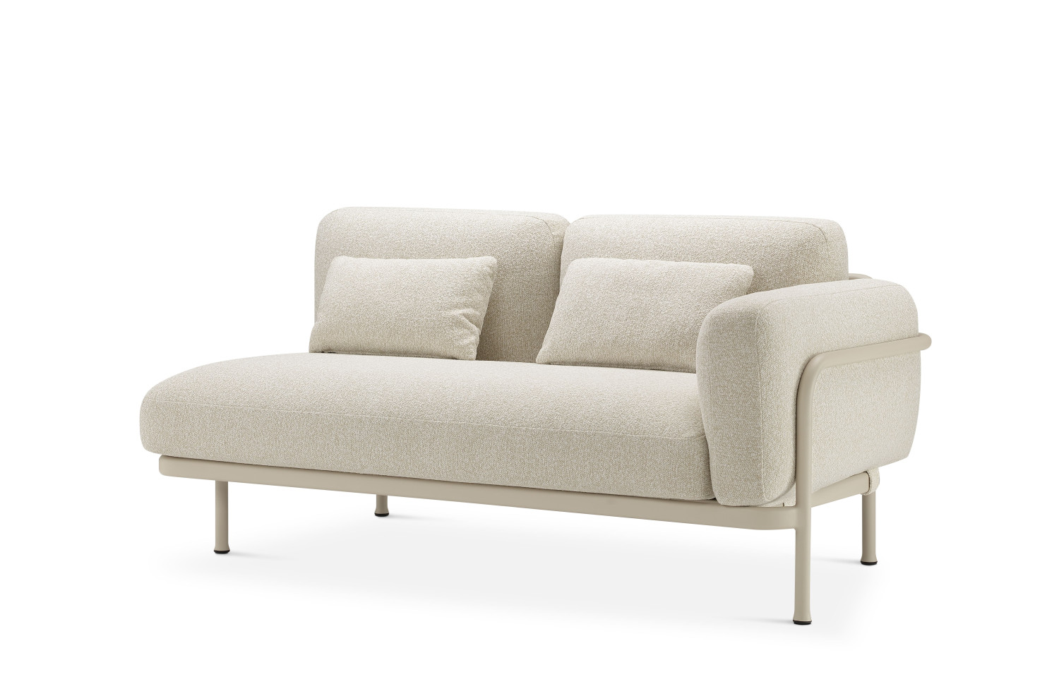 Диван 2-місний з ЛІВИМ підлокітником (з подушками) LAGOM CORAL Lm 70R / BURGUNDY