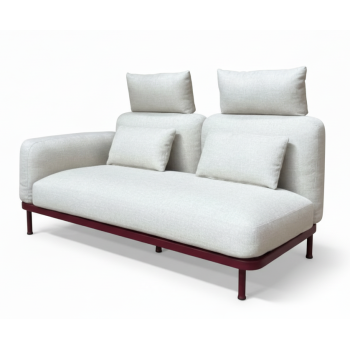 Диван 2-місний з ПРАВИМ підлокітником (з подушками) LAGOM CORAL Lm 71R / BURGUNDY