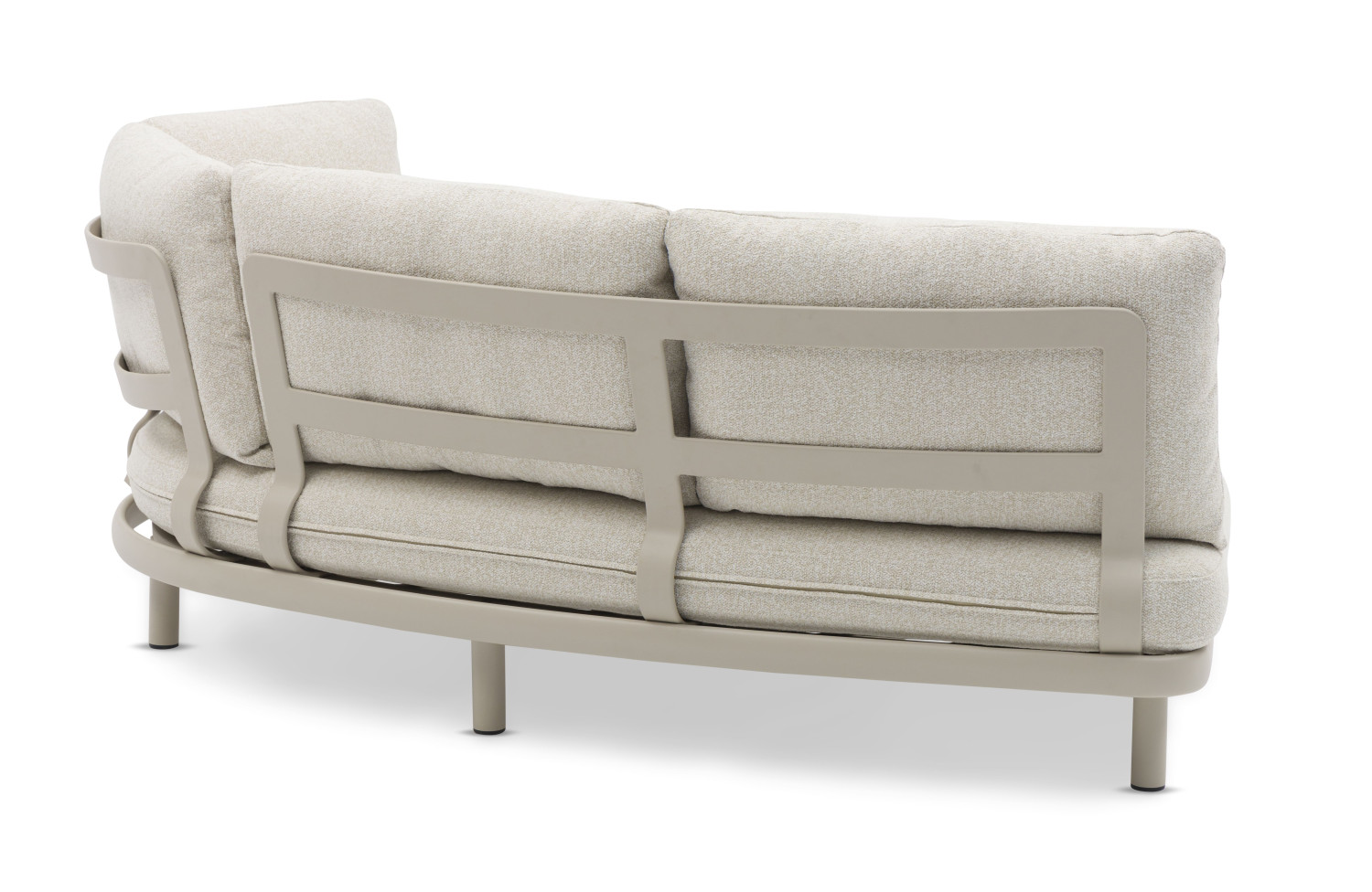 Вигнутий диван 3-місний з підлокотником (з подушками) LAGOM CLOUD Lm 75T / TAUPE