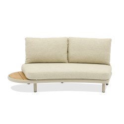 Вигнутий диван 2-місний з кутовим столиком (з подушками) LAGOM CLOUD Lm 74T / TAUPE