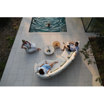 Вигнутий диван 3-місний з підлокотником (з подушками) LAGOM CLOUD Lm 75G / ANTHRACITE